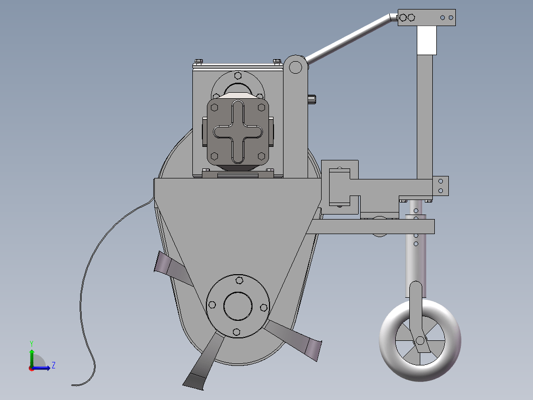 果园避障除草机的设计三维Step+CAD+说明书