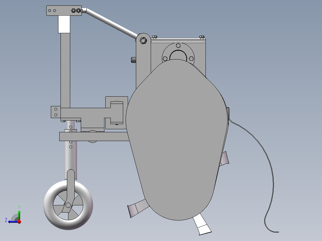 果园避障除草机的设计三维Step+CAD+说明书