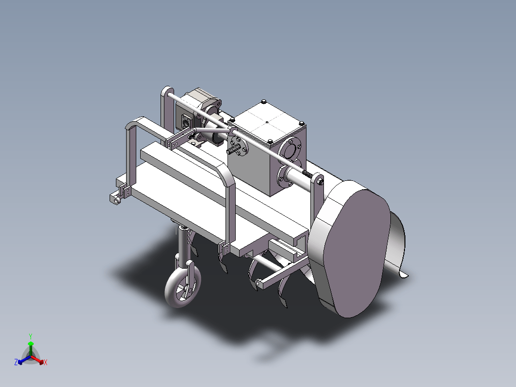 果园避障除草机的设计三维Step+CAD+说明书