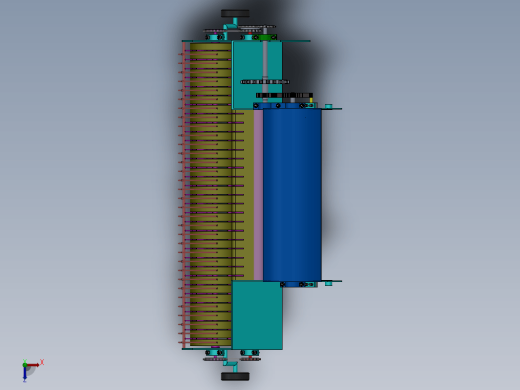 饲草打包机的设计及其三维造型【优秀农业用机械类+5张CAD图纸带solidworks三维】缩略图