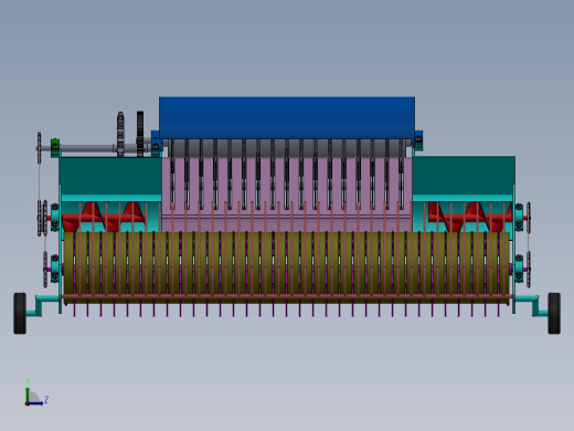 饲草打包机的设计及其三维造型【优秀农业用机械类+5张CAD图纸带solidworks三维】缩略图