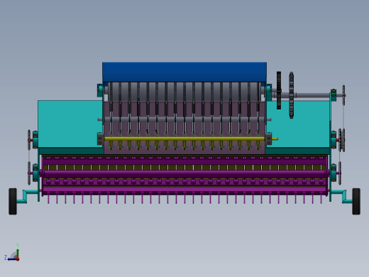 饲草打包机的设计及其三维造型【优秀农业用机械类+5张CAD图纸带solidworks三维】缩略图