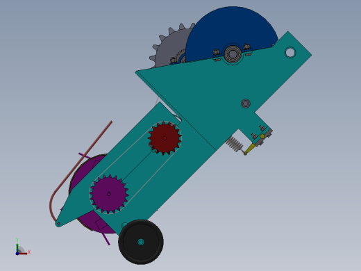饲草打包机的设计及其三维造型【优秀农业用机械类+5张CAD图纸带solidworks三维】缩略图