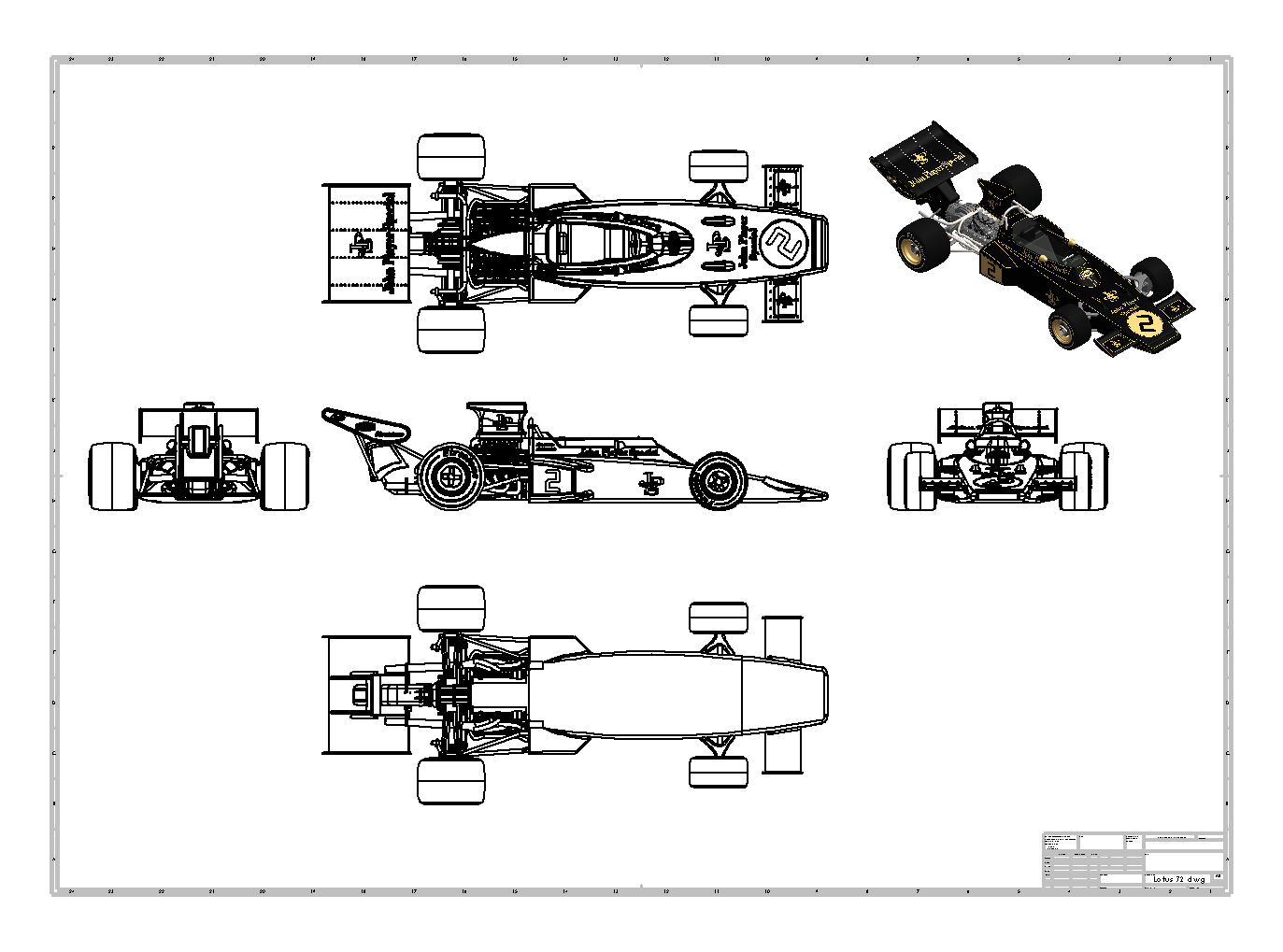 Lotus 72型一级方程式赛车