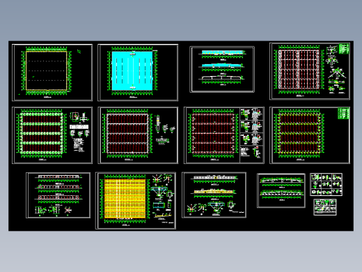 大型工业厂房建筑施工图纸缩略图