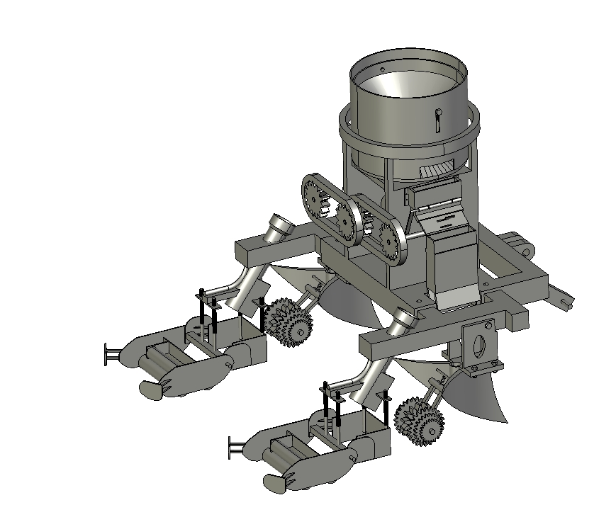 D 甘蔗排种机的设计【PROE三维】三维Step++CAD+说明书