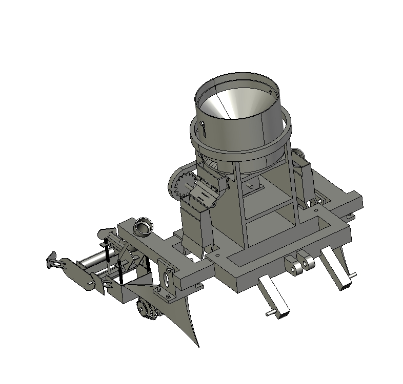 D 甘蔗排种机的设计【PROE三维】三维Step++CAD+说明书