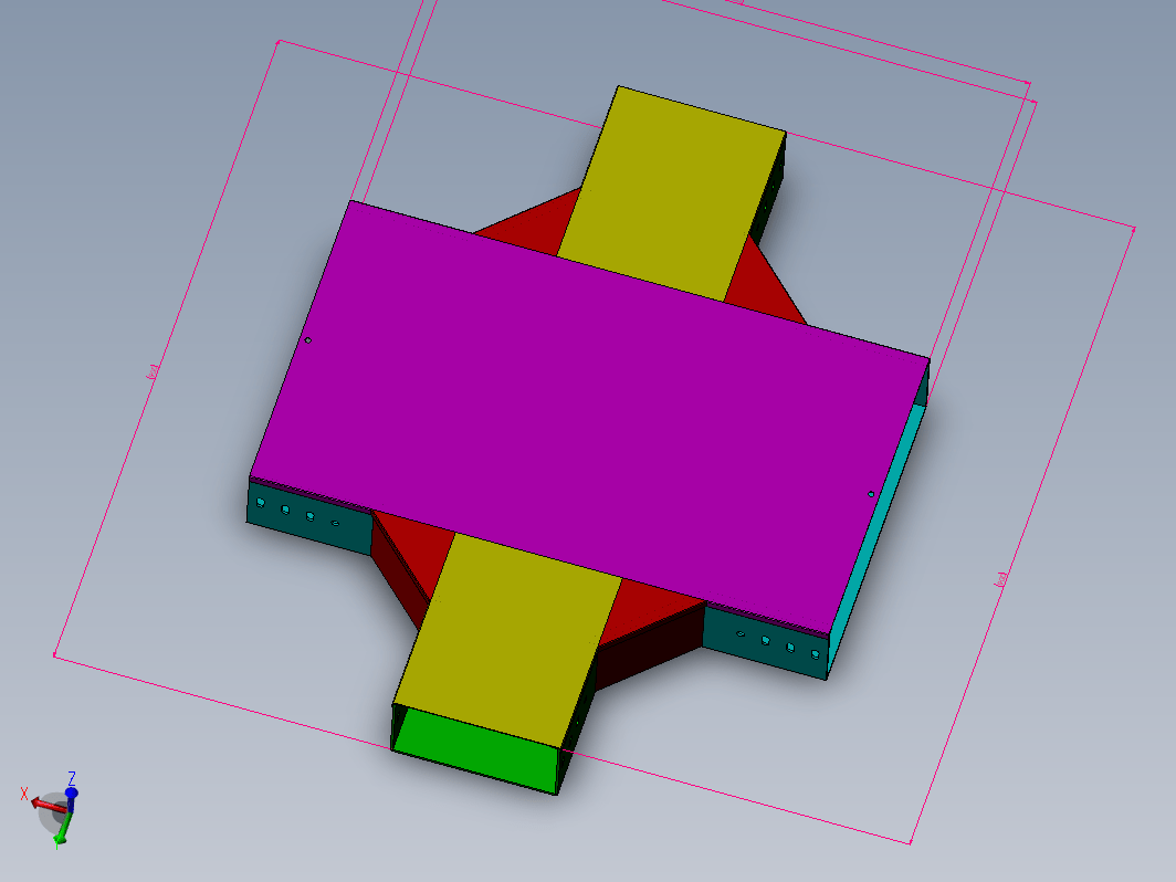 400X200X400平面四通线槽桥架