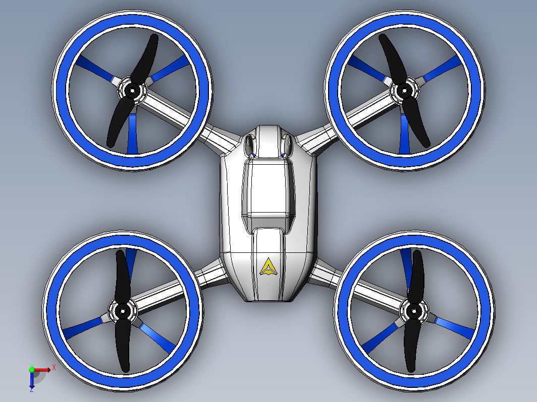 SolidWorks无人机三维模型