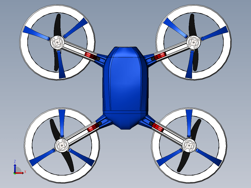 SolidWorks无人机三维模型