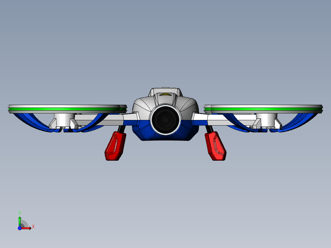 SolidWorks无人机三维模型