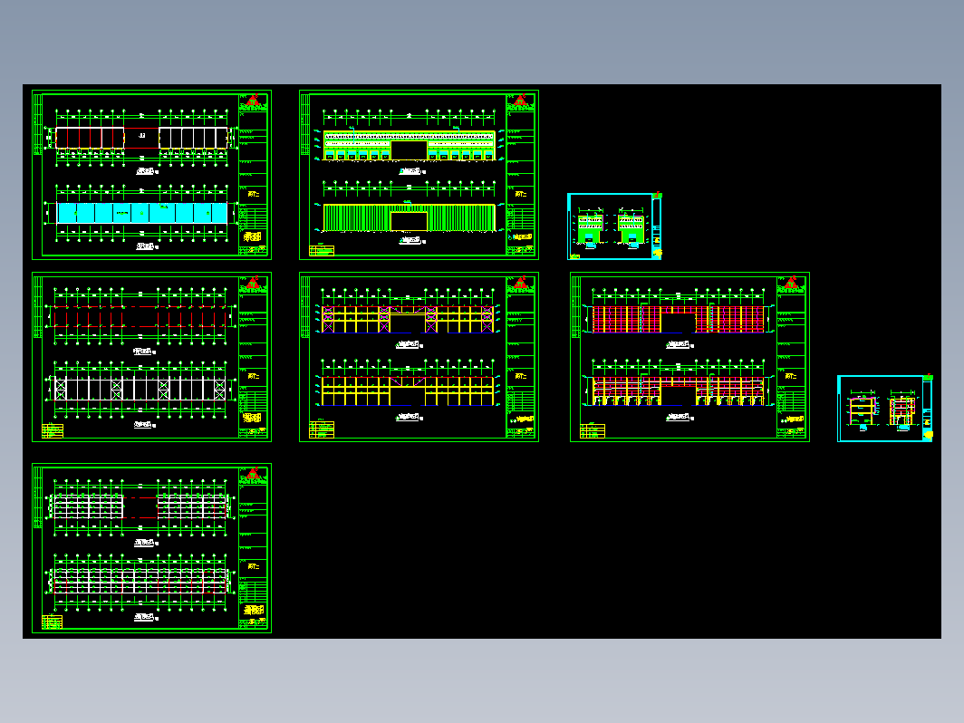 杭州某公司钢结构工程CAD图