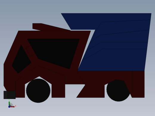 玩具卡车3D模型缩略图