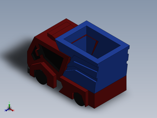 玩具卡车3D模型缩略图