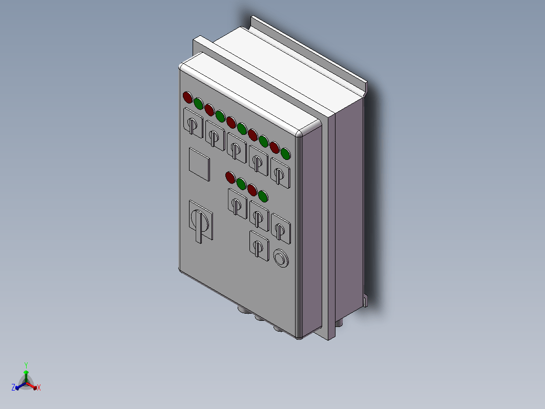 防爆电控箱2 3D图