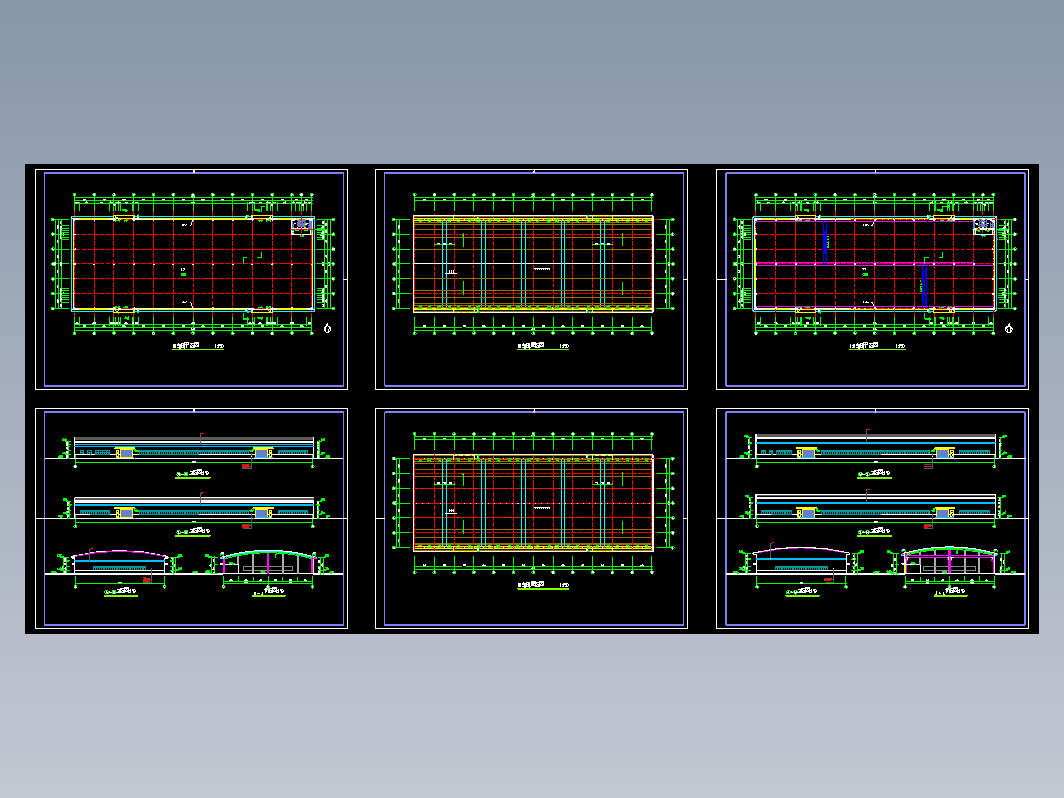 单层工业厂房车间建筑方案施工设计图