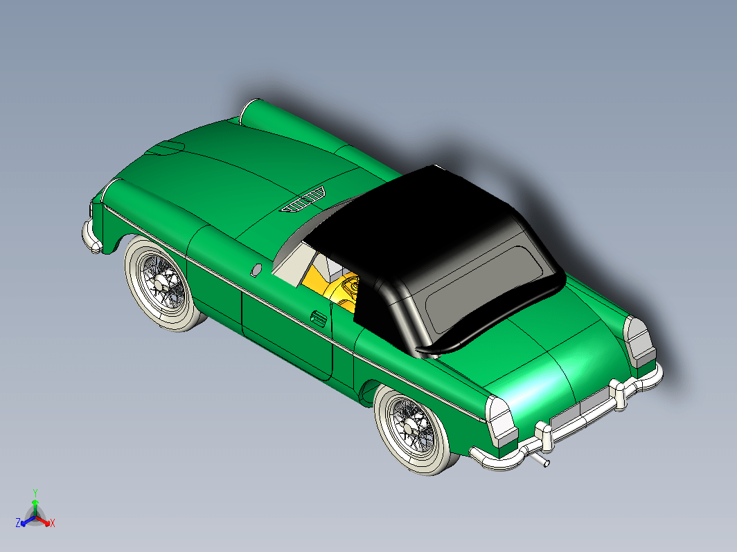 简易MGB轿车模型