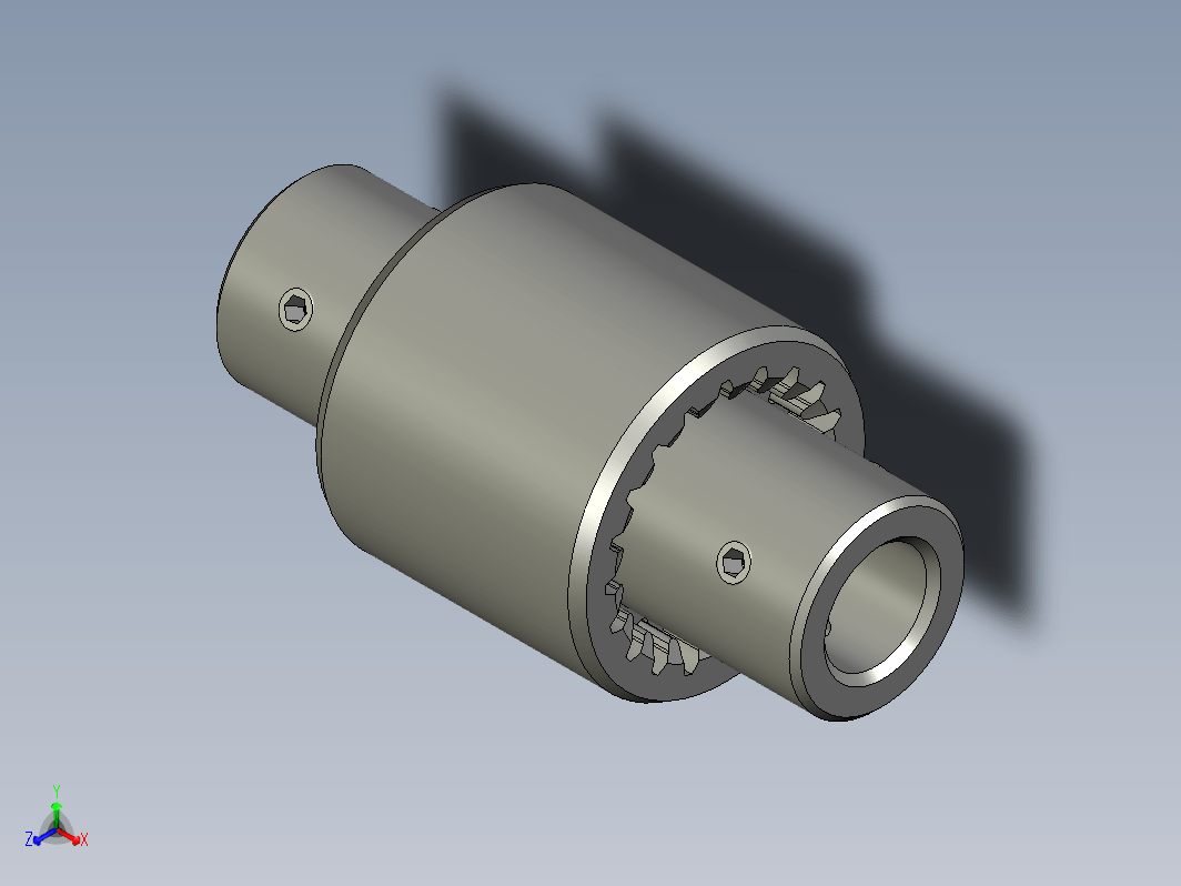 小型齿轮联轴器，带桶形渐开线齿，用于 14mm 轴