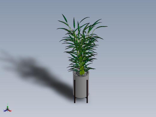 Montaj植物小盆栽模型3D图纸 Solidworks设计 附STEP IGS缩略图