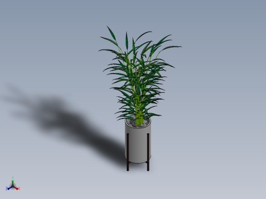 Montaj植物小盆栽模型3D图纸 Solidworks设计 附STEP IGS缩略图