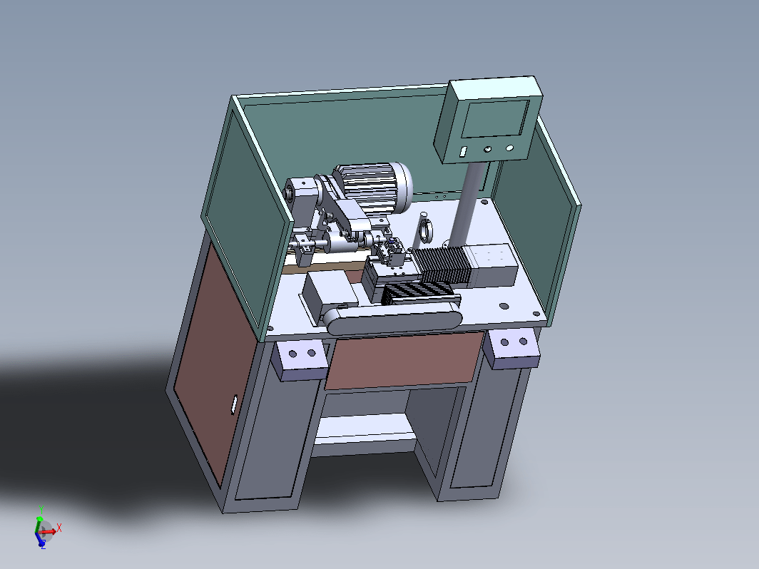 单刀双伺服精车机Ⅰ型3D+工程图