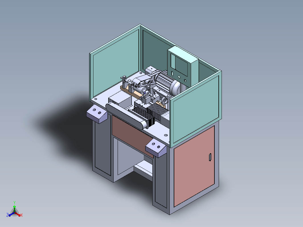 单刀双伺服精车机Ⅰ型3D+工程图