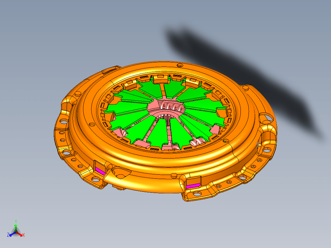 离合器总成3D