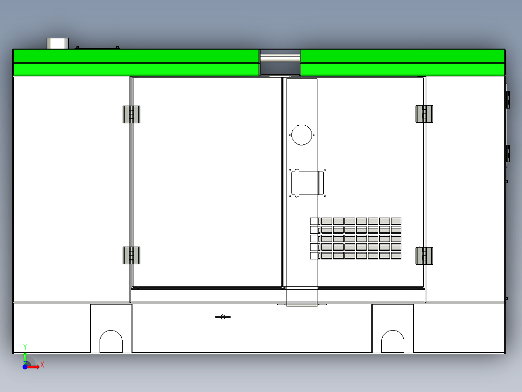 柴油发电机组3D模型