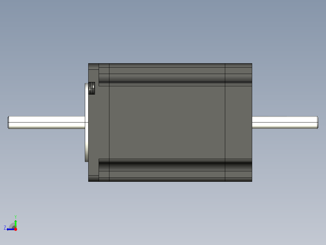 步进电机3D图57J1876-447-6.25
