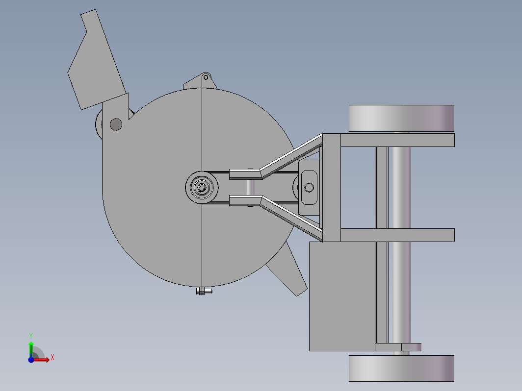 小型可移动式树枝粉碎机的设计+CAD+说明书