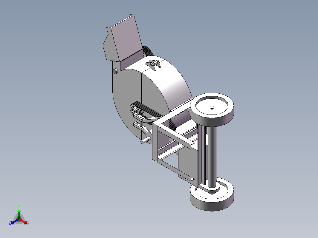 小型可移动式树枝粉碎机的设计+CAD+说明书