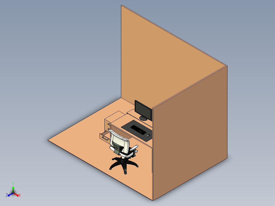 一套电脑桌椅