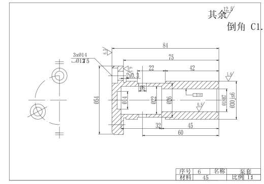 卧式柱塞泵(dwg格式5张图）缩略图