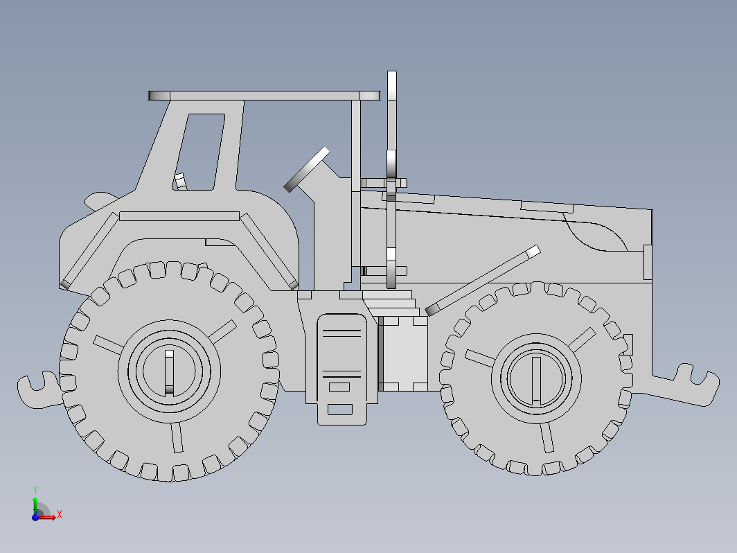 tractor拖拉机玩具激光切割拼装