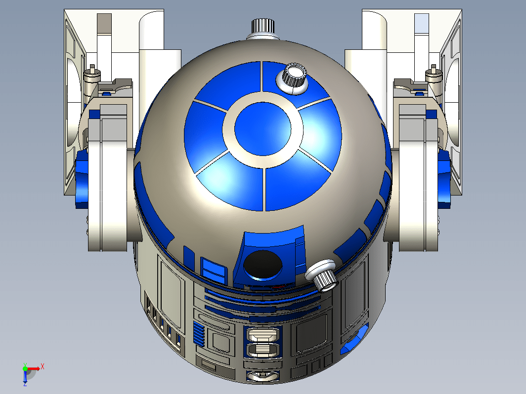 R2-D2星球大战机器人造型