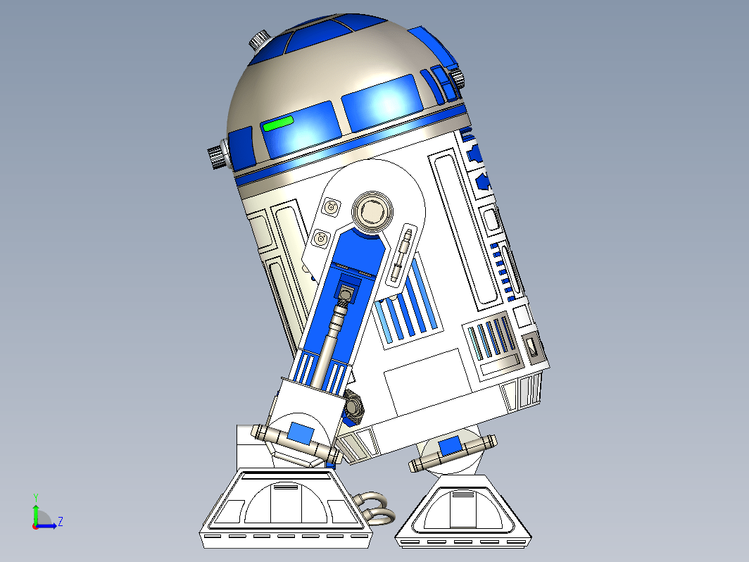 R2-D2星球大战机器人造型