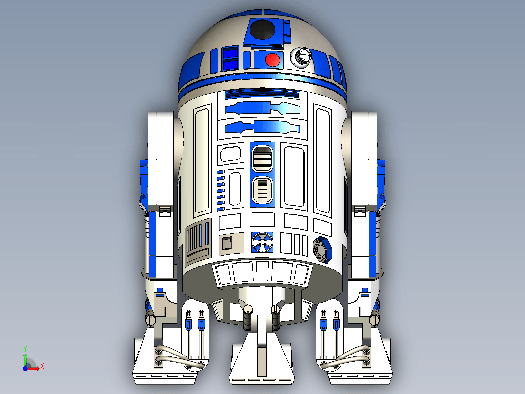 R2-D2星球大战机器人造型