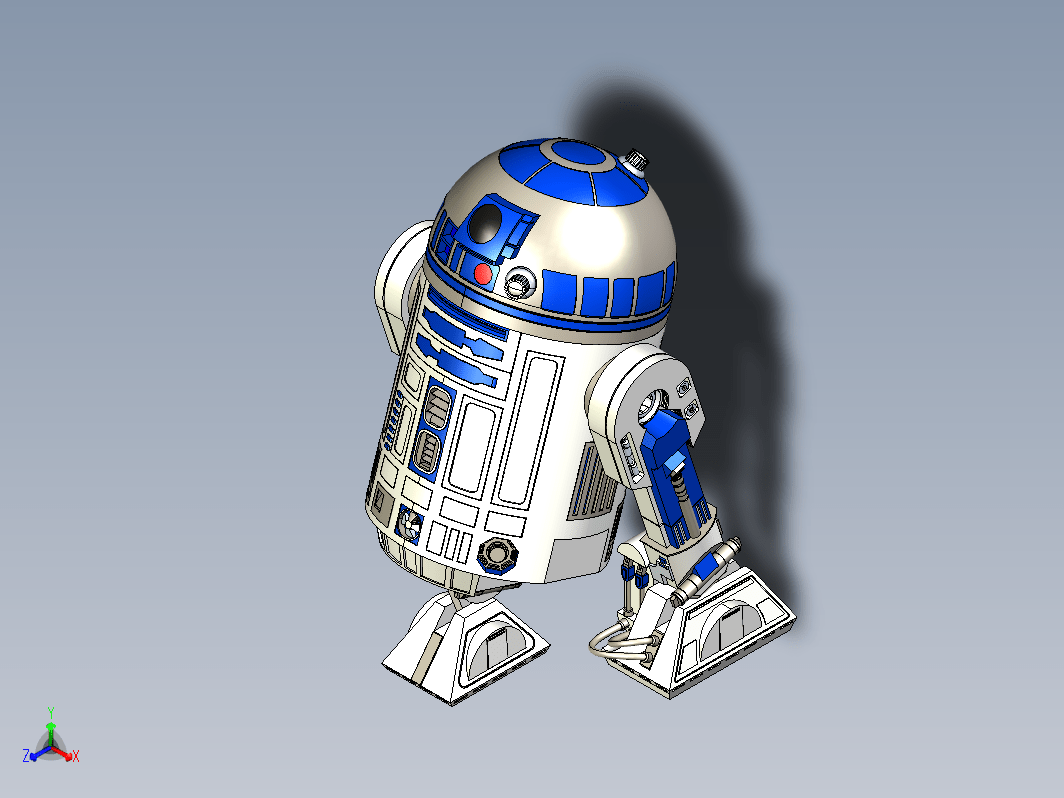 R2-D2星球大战机器人造型