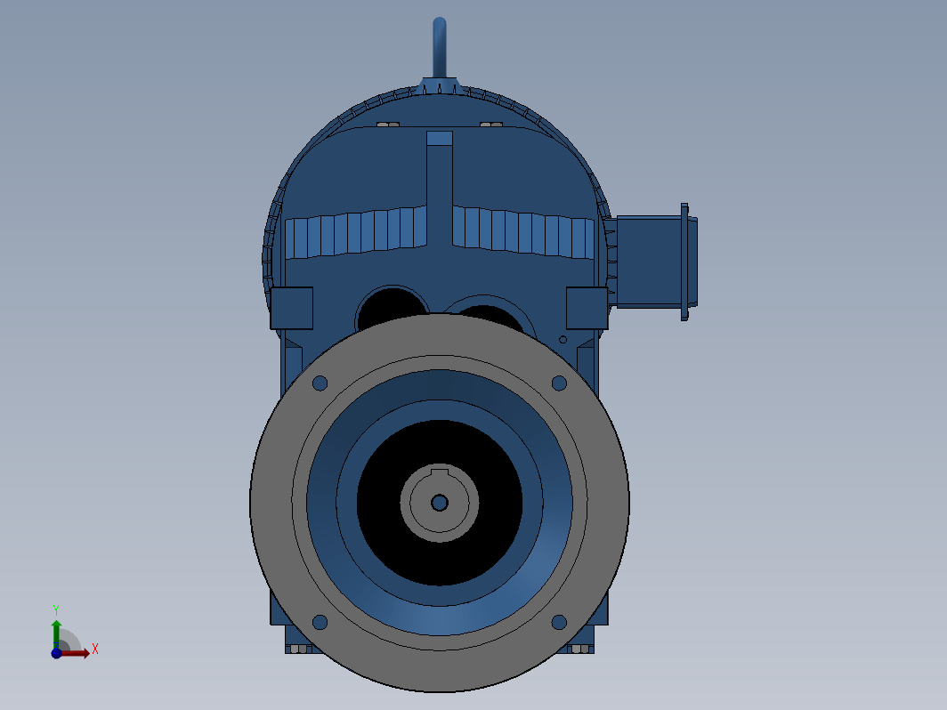 FAF97 B5法兰空心轴安装平行轴-斜齿轮减速电机[FAF97-11.16Y30-4P-M5-J1]