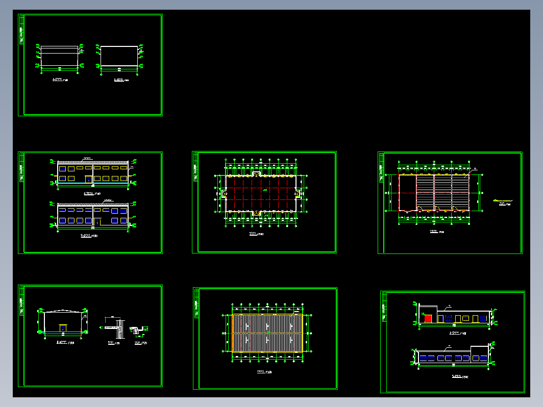 单层厂房建筑图纸