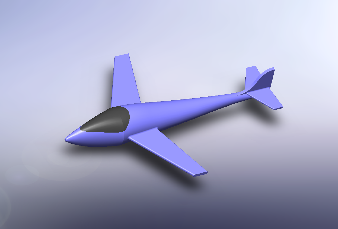 三维打印滑翔机玩具模型