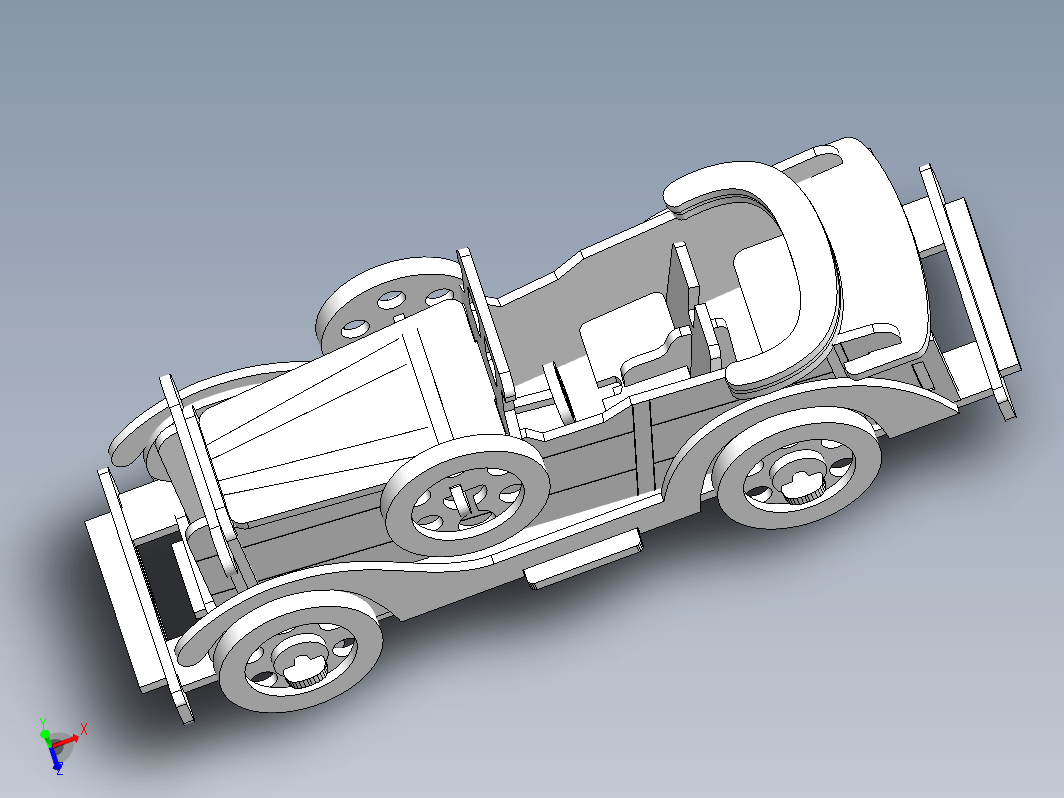 old-car老爷车拼装玩具车