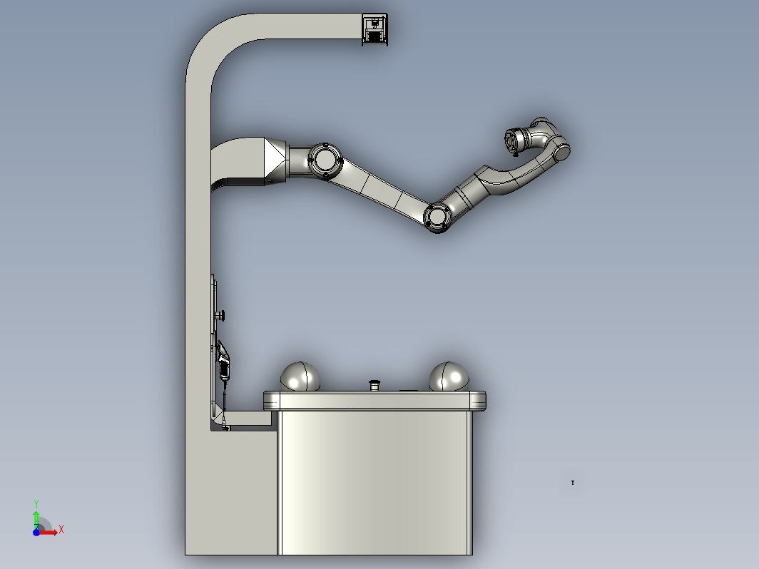 医疗机械臂控制台三维模型