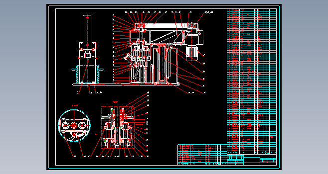 5L双行星搅拌机CAD