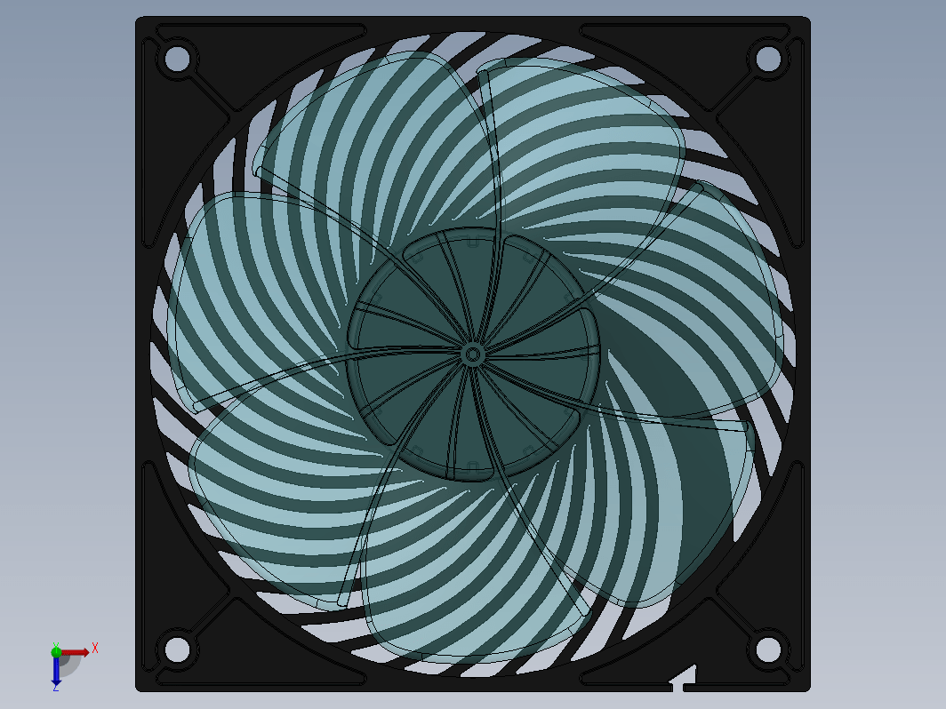 银石AP121空气穿透器风扇120mmSST-AP121