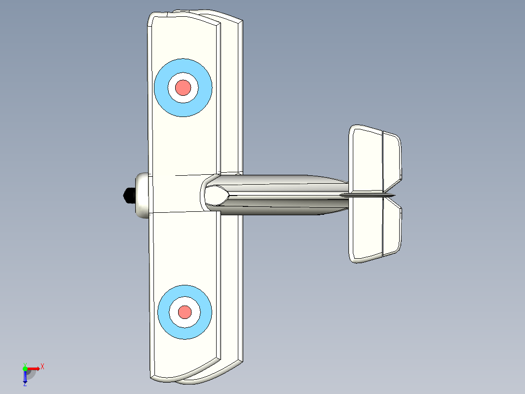 Sopwith Pup单座双翼战斗机简易模型