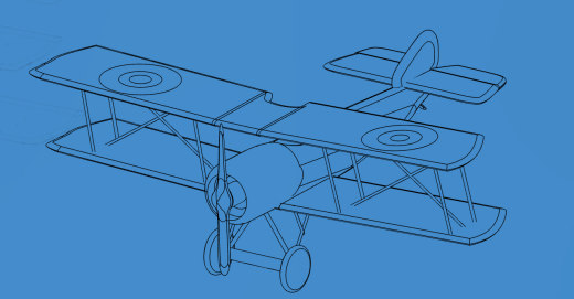 Sopwith Pup单座双翼战斗机简易模型缩略图