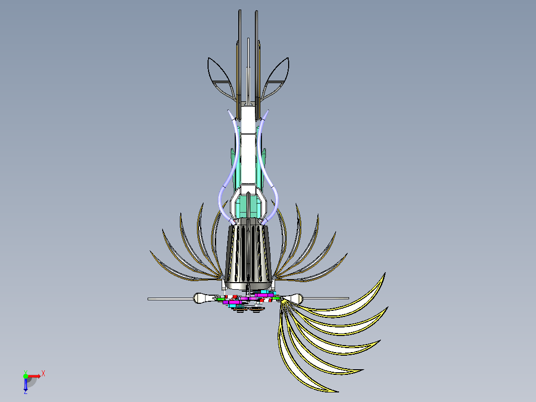 仿生鸟 机械凤凰设计图 