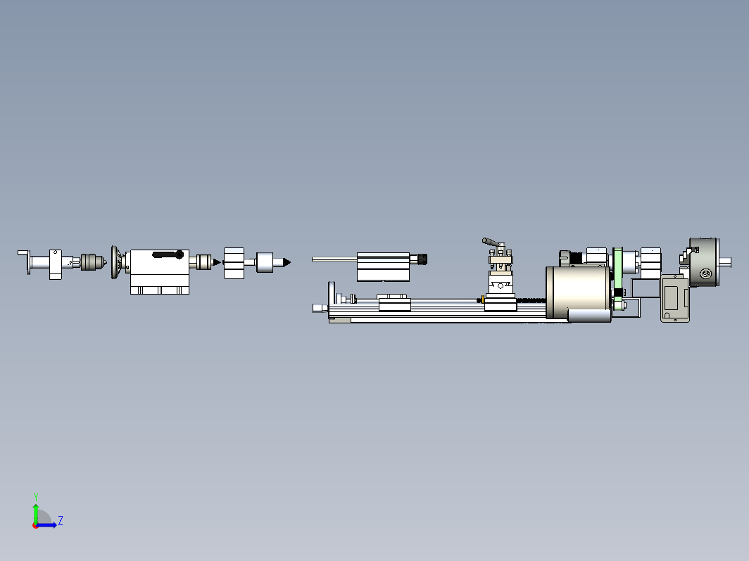 小型车床结构