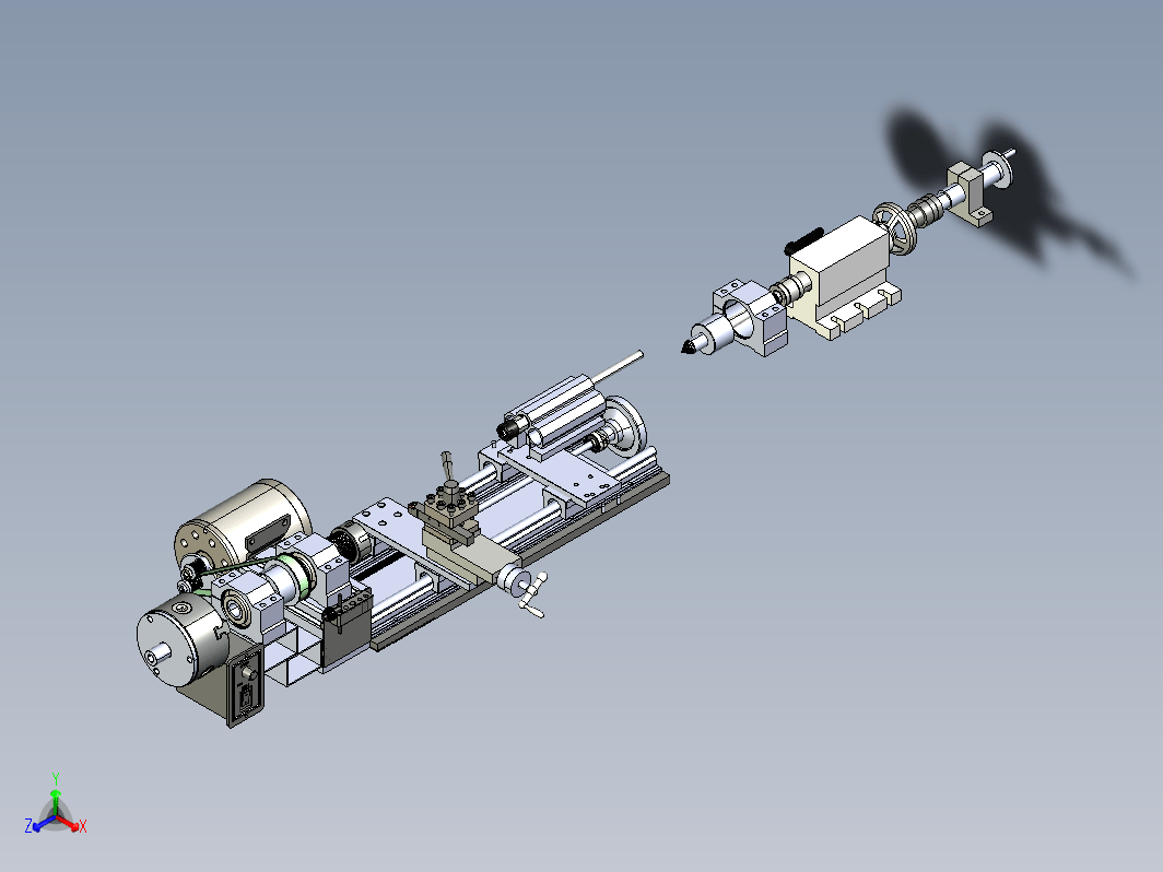 小型车床结构